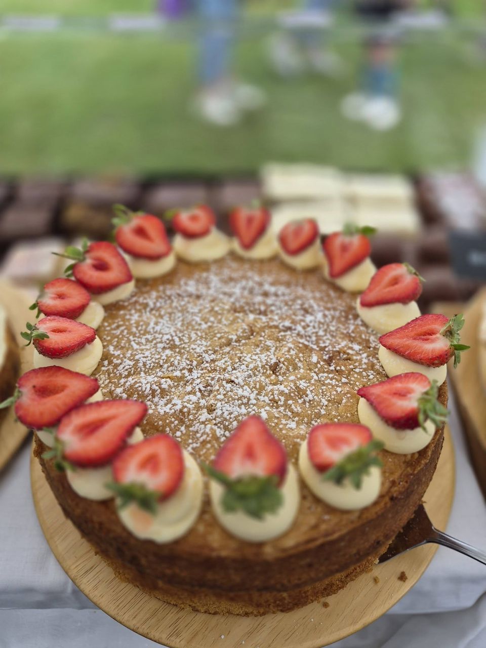 Strawberry and cream sponge cake from The Wee Cake Stop